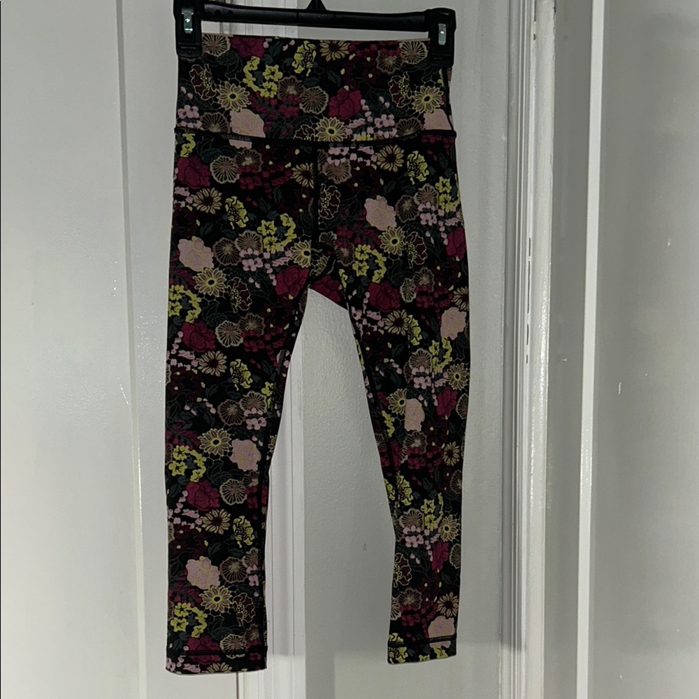 lululemon athletica floral Leggings High Waist Stretch